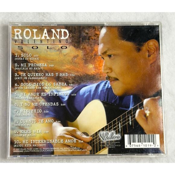 Roland Valentino – Solo CD 2002 Villar Music Latin Ballads Love Songs Rare OOP - Picture 3 of 8
